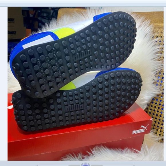 Men's PUMA Future Rider Play On Sneaker White, Fizzy, Lime Sz 11 New Fast Ship - Picture 5 of 7